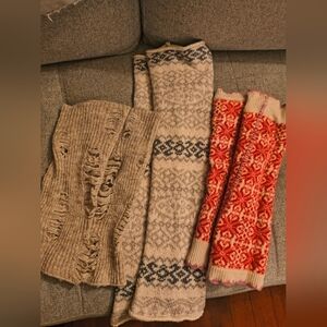 Set Of 3 Free People Leg Warmers